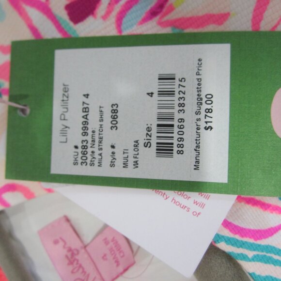Lilly Pulitzer 4 NWT Mila Stretch Shift Dress - Picture 2 of 8